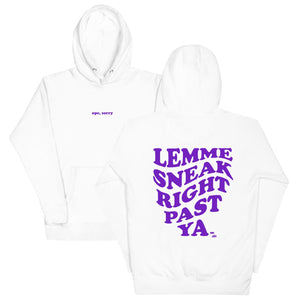 Ope Sorry Hoodie - White/Purple