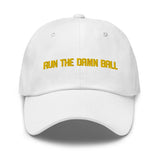 Run The Damn Ball Hat - Black/Gold