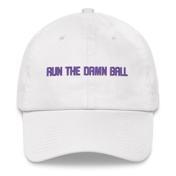 Run The Damn Ball Hat - Purple/Gold