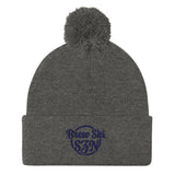 Embroidered Brew Ski Season Pom Beanie