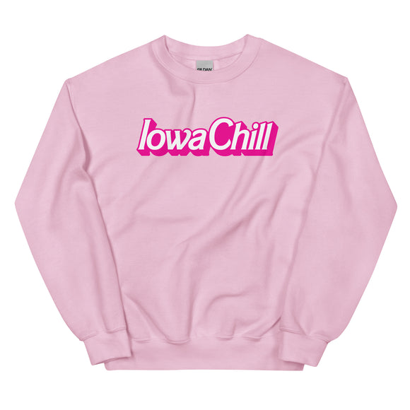 Pink Iowa Chill Crewneck