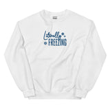 Embroidered Literally Freezing Crewneck