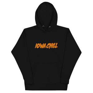 Spooky Iowa Chill Text Comfort Hoodie