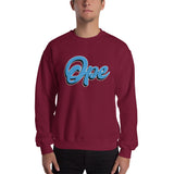 Ope Script Crewneck Sweatshirt, , ope, Ope Crewneck, sweatshirt - Iowa Chill