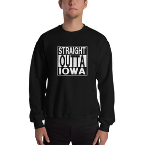 Straight Outta Iowa Crewneck Sweathsirt, , Iowa, Iowa Chill, lifestyle, sweatshirt - Iowa Chill