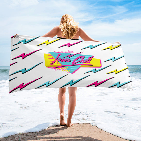 90's Iowa Chill Beach Towel, ,  - Iowa Chill