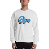 Ope Script Crewneck Sweatshirt, , ope, Ope Crewneck, sweatshirt - Iowa Chill