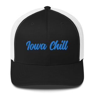 Iowa Chill Text Logo Trucker Hat