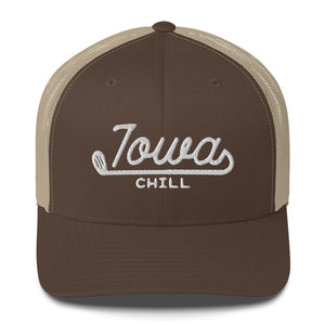Iowa Chill Golf Club Logo Netted Trucker Cap
