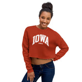 College Ruled Text Crop Sweatshirt